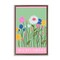 Stupell Industries Wild Flowers with Pink Border Floating Frame, design by Elizabeth Medley